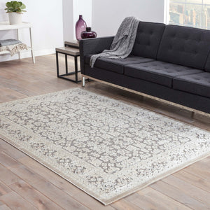 Jaipur Living Regal Damask Gray/ White Area Rug (12'X15')