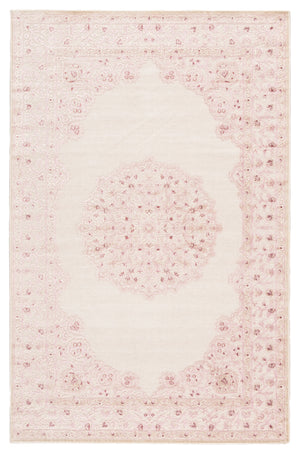 Jaipur Living Malo Medallion Pink/ White Area Rug (6'X9')