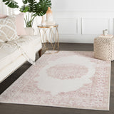 Jaipur Living Fables Collection FB123 Malo 58% Acrylic 33% Rayon 9% Polyester Machine Made Contemporary Medallion Rug RUG128337