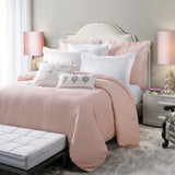 HiEnd Accents Jolie Duvet Cover FB1613DU-SQ-OC Pink Face: 100% Polyester. Back: 100% Cotton 92x96x0.3