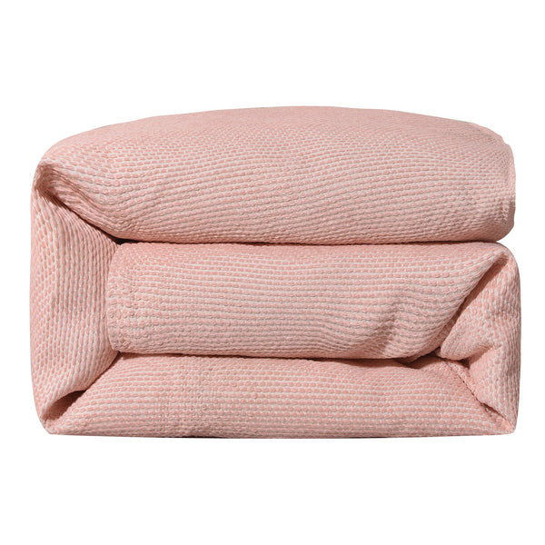 HiEnd Accents Jolie Duvet Cover FB1613DU-SQ-OC Pink Face: 100% Polyester. Back: 100% Cotton 92x96x0.3