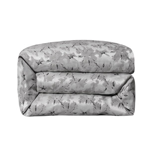 HiEnd Accents Warshack Inkblot Duvet Cover FB1615DU-SK-OC Gray Face: 100% Polyester. Back: 100% Cotton 110x96x0.3