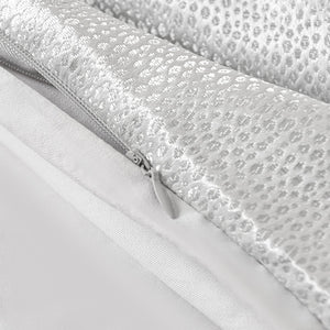 HiEnd Accents Marilyn Modern Bubble Comforter Set FB1617-SQ-GY Gray Face: 100% polyester; Back: 100% cotton; Fill: 100% polyester 92x96x3