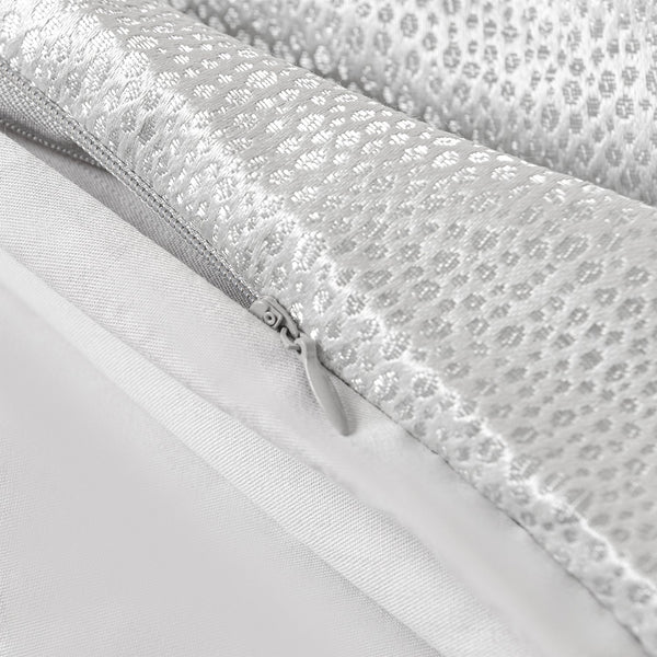 HiEnd Accents Marilyn Modern Bubble Comforter Set FB1617-SQ-GY Gray Face: 100% polyester; Back: 100% cotton; Fill: 100% polyester 92x96x3