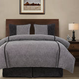 HiEnd Accents Hamilton Tweed Duvet Cover Set FB1713DS-SQ-OC   