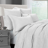 HiEnd Accents Matelassé Duvet Cover Set FB1755-SK-OC White Duvet Cover: Face: 68% cotton, 32% polyester; Back: 100% cotton. 110x96x0.5