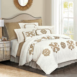 HiEnd Accents Madison Linen Duvet Cover FB1755DU-SK-OM Oatmeal  110x96x0.5