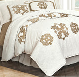 HiEnd Accents Madison Linen Duvet Cover FB1755DU-SK-OM Oatmeal  110x96x0.5