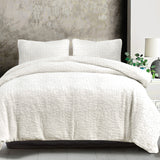 HiEnd Accents Porto Matelassé Comforter Set FB1758-SK-VW Vintage White Comforter - Face and Back: 100% cotton; Fill: 100% polyester. Pillow Sham - Face and Back: 100% cotton. 110x96x4