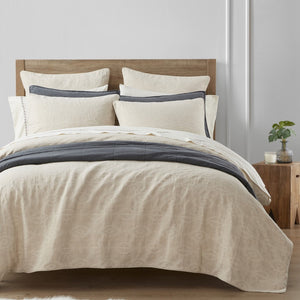 HiEnd Accents Tempe Matelassé Duvet Cover Set FB1759DS-SK-SD Sand Duvet Cover - Face and Back: 100% cotton; Fill: 100% polyester. Pillow Sham - Face and Back: 100% cotton. 110x96