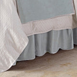 HiEnd Accents Gatherer Velvet Bed Skirt FB1772BS-KG-OC Blue Skirt: 65% polyester, 35% nylon; Decking: 100% polyester 78x80x0.1