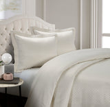 HiEnd Accents Belle Comforter Set FB1772-SQ-OC Ivory Comforter face: 75% cotton/25% polyester comforter back: 100% cotton, filled with 100% polyester; Pillow sham: 75% cotton/25% polyester 110x96x3