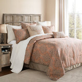 HiEnd Accents Sedona Pale Sienna Comforter Set FB1811-TW-OC Tan, Cream Face: 100 % Polyester; Back: 100% Cotton; Filling: 100% Polyester 68x88x1
