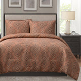 HiEnd Accents Sedona Pale Sienna Comforter Set FB1811-TW-OC Tan, Cream Face: 100 % Polyester; Back: 100% Cotton; Filling: 100% Polyester 68x88x1