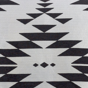 HiEnd Accents Amelia Aztec Comforter Set FB1826-SQ-OC Black, White Comforter - Face: 100% polyester; Back: 100% cotton; Fill: 100% polyester. Pillow Sham - 100% polyester. 92x96x3