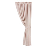 HiEnd Accents Luna Washed Linen Lined Curtain FB1827C1-OS-BH Blush 70% viscose, 30% linen 48.0 x 108.0 x 0.2