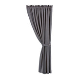 HiEnd Accents Luna Washed Linen Lined Curtain FB1827C1-OS-SL Slate 70% viscose, 30% linen 48x108x0.2