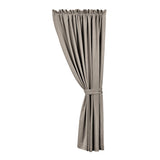 HiEnd Accents Luna Extra Long Lined Curtain Panel FB1827C2-OS-TP Taupe 70% viscose, 30% linen 48x120