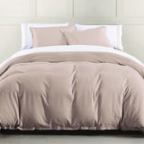 HiEnd Accents Hera Washed Linen Flange Comforter Set FB1927-SK-BH Blush Face: 70% viscose, 30% linen; Back: 100% cotton; Fill: 100% polyester 110.0 x 96.0 x 3.0