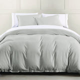 HiEnd Accents Hera Washed Linen Flange Comforter Set FB1927-SK-GY Gray Face: 70% viscose, 30% linen; Back: 100% cotton; Fill: 100% polyester 110x96x3