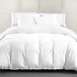 HiEnd Accents Hera Washed Linen Flange Comforter Set FB1927-SK-WH White Face: 70% viscose, 30% linen; Back: 100% cotton; Fill: 100% polyester 110x96x3