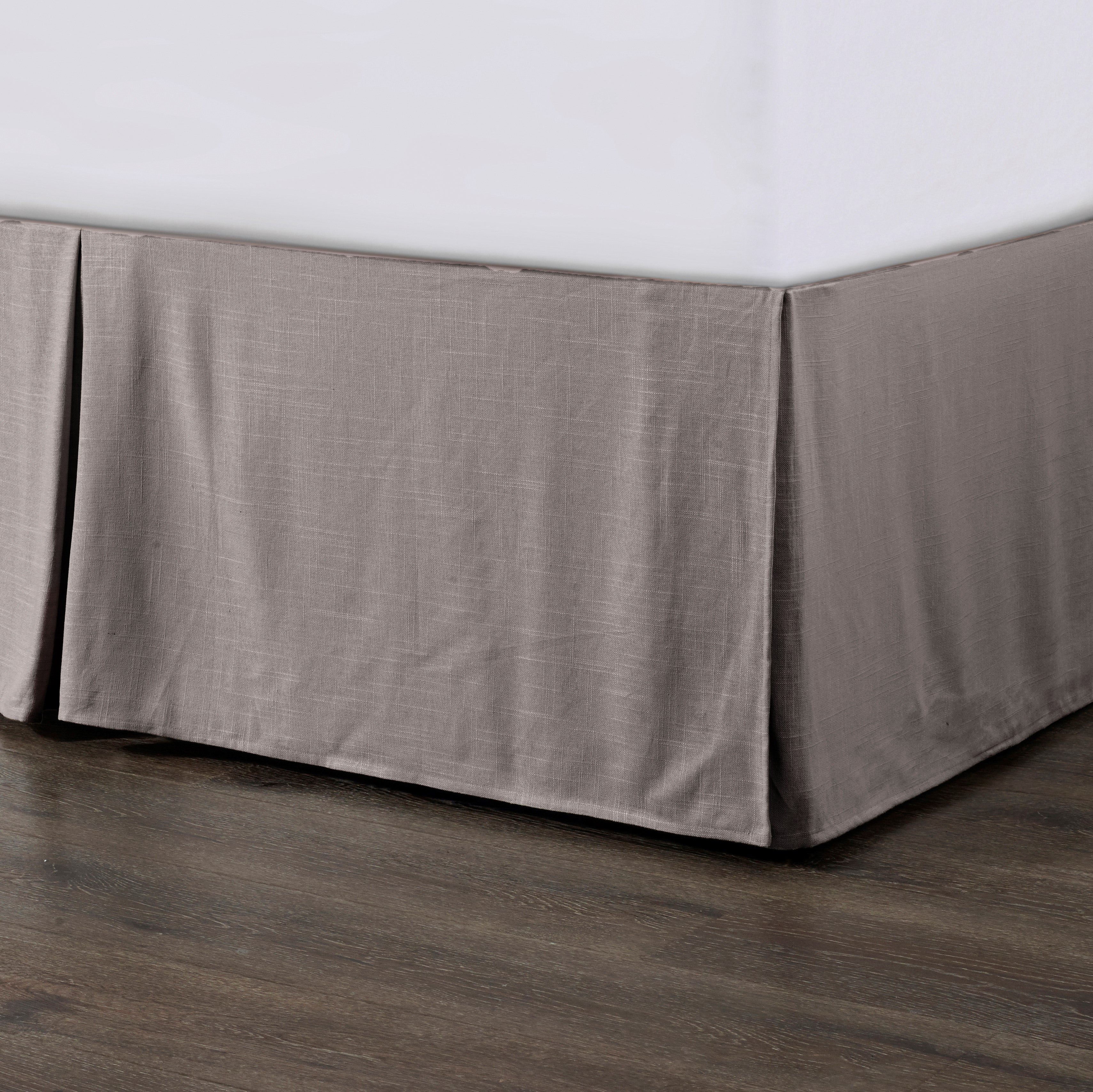 HiEnd Accents Hera Tailored Linen Bed Skirt - Thumbnail 3