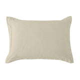 HiEnd Accents Hera Washed Linen Tailored Dutch Euro Pillow FB1927DE-OS-LT Light Tan Shell: 70% Viscose, 30% Linen, Filling: 100% Waterfowl Feathers 27x39x5