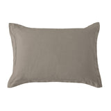 HiEnd Accents Hera Washed Linen Tailored Dutch Euro Pillow FB1927DE-OS-TP Taupe Shell: 70% Viscose, 30% Linen, Filling: 100% Waterfowl Feathers 27x39x5