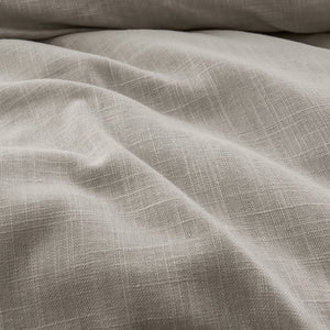 HiEnd Accents Hera Washed Linen Flange Duvet Cover FB1927DU-SK-TP Taupe Face: 70% viscose, 30% linen; Back: 100% cotton 110x96x0.5