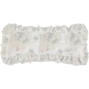 HiEnd Accents Rosaline Ruffled Pillow FB2012P1 White 70% viscose, 30% linen 14x36x5