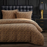 HiEnd Accents Adrienne Duvet Cover Set FB2115DS-SQ-GD Gold Face: 100% Polyester, Back: 100% Cotton 92x96x0.5