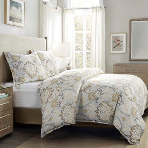 HiEnd Accents Dalia Duvet Cover Set FB2130DS-SQ-LB Light Blue Face: 70% Viscose, 30% Linen, back: 100% Cotton 92x96x1