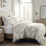 HiEnd Accents Dalia Comforter Set FB2130-SQ-LB Light Blue Face: 70% Viscose, 30% Linen, back: 100% Cotton, Filling: 100% Polyester 92x96x1