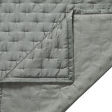 HiEnd Accents Lyocell Quilt FB2135-SK-GR Sage Face: 100% lyocell; Back: 100% cotton; Fill: 100% polyester 110x96