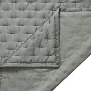 HiEnd Accents Lyocell Quilt FB2135-SQ-GR Sage Face: 100% lyocell; Back: 100% cotton; Fill: 100% polyester 92x96