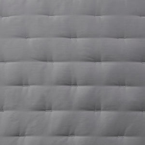 HiEnd Accents Lyocell Quilt FB2135-SQ-GY Gray Face: 100% lyocell; Back: 100% cotton; Fill: 100% polyester 92x96
