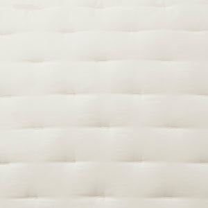 HiEnd Accents Lyocell Quilt FB2135-SQ-IV Ivory Face: 100% lyocell; Back: 100% cotton; Fill: 100% polyester 92x96