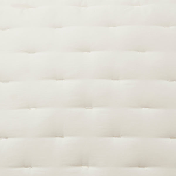HiEnd Accents Lyocell Quilt FB2135-SQ-IV Ivory Face: 100% lyocell; Back: 100% cotton; Fill: 100% polyester 92x96