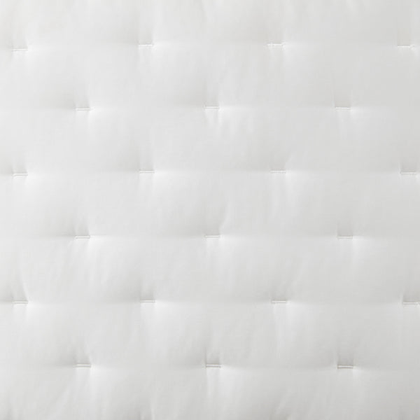 HiEnd Accents Lyocell Quilt FB2135-SQ-WH White Face: 100% lyocell; Back: 100% cotton; Fill: 100% polyester 92x96