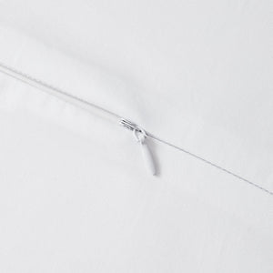 HiEnd Accents Lyocell Duvet Cover Set FB2136DS-SQ-WH White Duvet Cover - Face: 100% lyocell; Back: 100% cotton; Pillow Sham - Face and Back: 100% lyocell 92x96