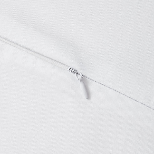 HiEnd Accents Lyocell Duvet Cover Set FB2136DS-SQ-WH White Duvet Cover - Face: 100% lyocell; Back: 100% cotton; Pillow Sham - Face and Back: 100% lyocell 92x96