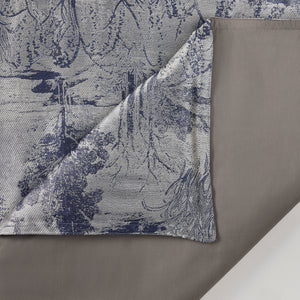 HiEnd Accents Pastoral Jacquard Comforter Set FB2137-SQ-SV Silver Comforter - Face: 90% polyester; 10% nylon; Back: 100% cotton; Fill: 100% polyester. Pillow Sham: 90% polyester, 10% nylon. 92x96