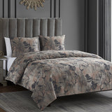 HiEnd Accents Pastoral Jacquard Duvet Cover Set FB2137DS-SQ-RS Rose Gold Duvet Cover - Face: 90% polyester, 10% nylon; Back: 100% cotton. Pillow Sham - Face and Back: 90% polyester, 10% nylon. 92x96