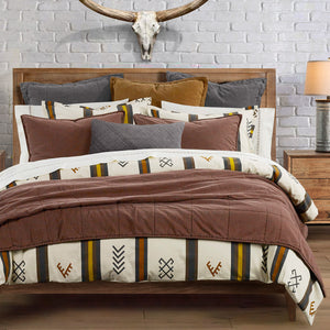 HiEnd Accents Toluca Canvas Comforter Set FB2205-FL-OC Multi Color Comforter - Face and Back: 100% cotton; Fill: 100% polyester. Pillow Sham - Face and Back: 100% cotton. 80x90x3