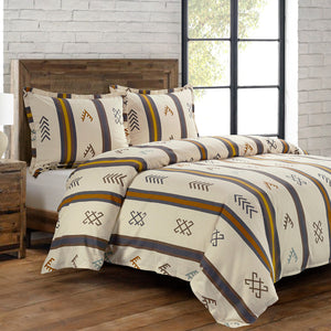 HiEnd Accents Toluca Canvas Comforter Set FB2205-TW-OC Multi Color Comforter - Face and Back: 100% cotton; Fill: 100% polyester. Pillow Sham - Face and Back: 100% cotton. 68x88x2