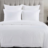 HiEnd Accents Embroidered Border Duvet Cover Set FB3521DS-SK-WH White 100% cotton 110 x 96 x 0.5