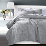 HiEnd Accents Anna Diamond Quilted Coverlet FB3600-FQ-GY Gray Face: 80% Polyester, 20% Cotton. Back: 100% Polyester. Filling: 100% Polyester 92x96x0.5