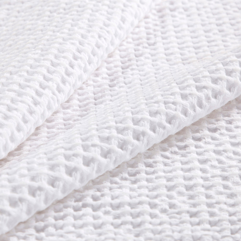 HiEnd Accents Waffle Weave Duvet Cover FB3800DU-SK-WH  100% cotton 110 x 96