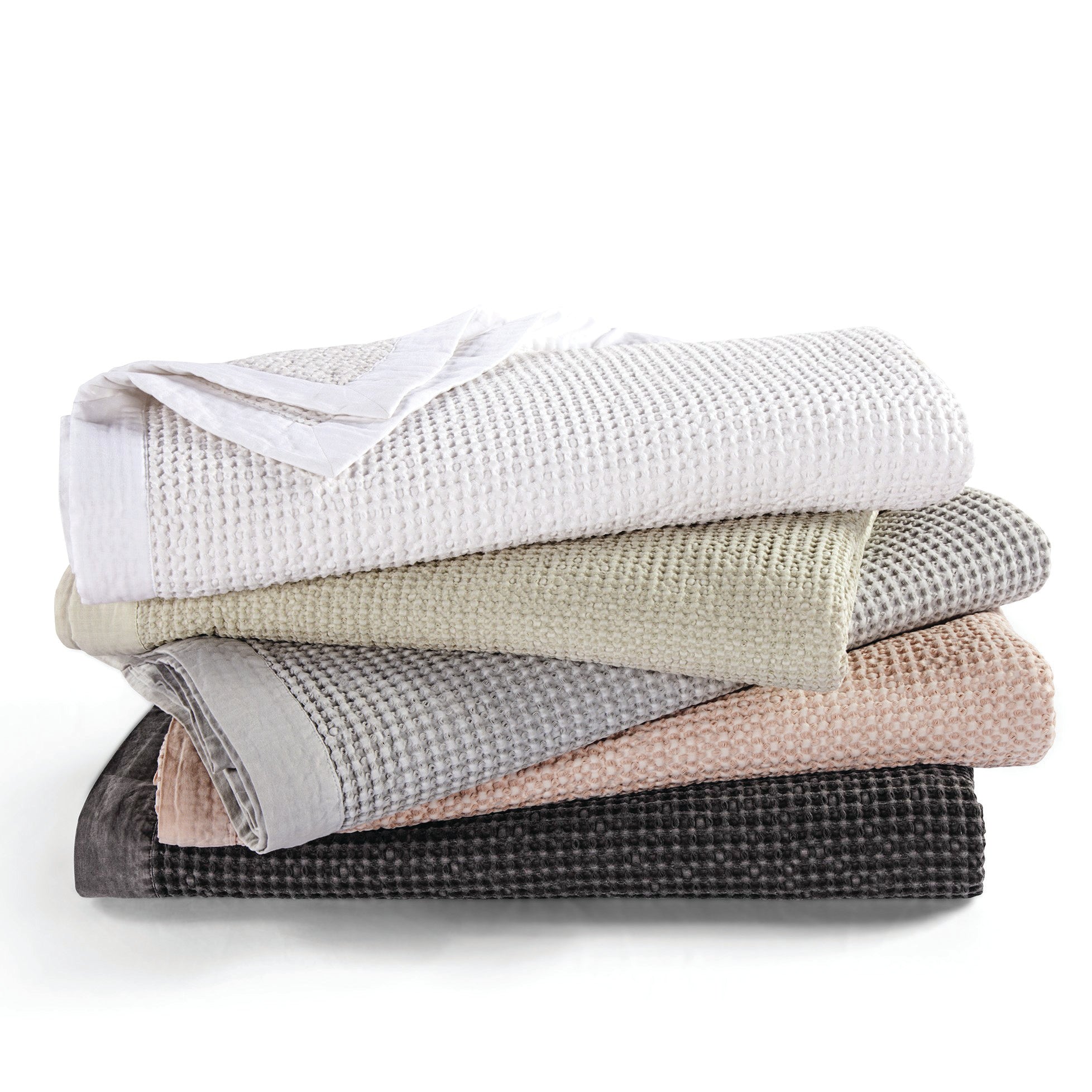 HiEnd Accents Waffle Weave Cotton Coverlet Set - Thumbnail 5