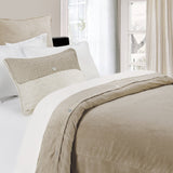 HiEnd Accents Fairfield Sand Velvet Duvet Cover FB3900DU-SQ-SN Sand Face: 100% polyester; Back: 100% cotton 92x96x2